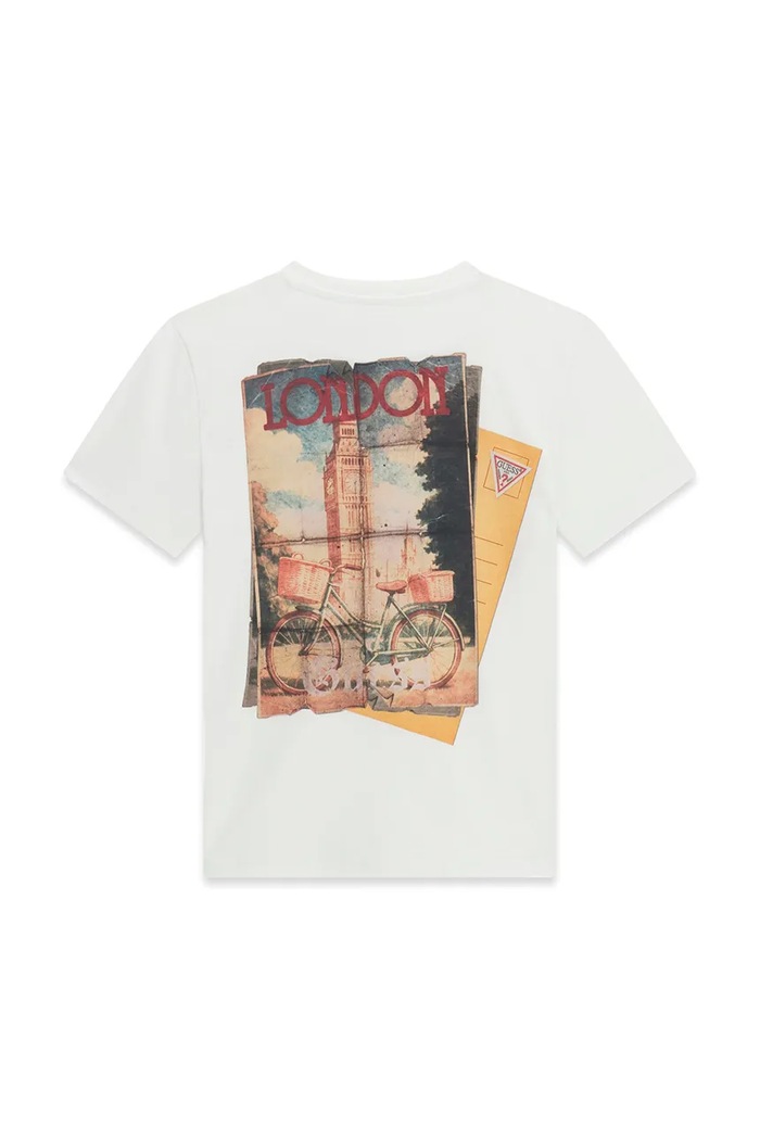 Guess T-shirt dziecięcy bawełniany L6YI25.K3764.9BY2 biały AW26