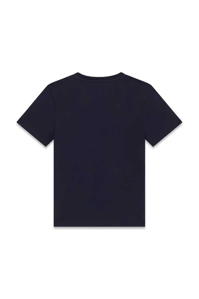 Guess T-shirt dziecięcy bawełniany L6YI25.K3764.9BY2 granatowy AW26