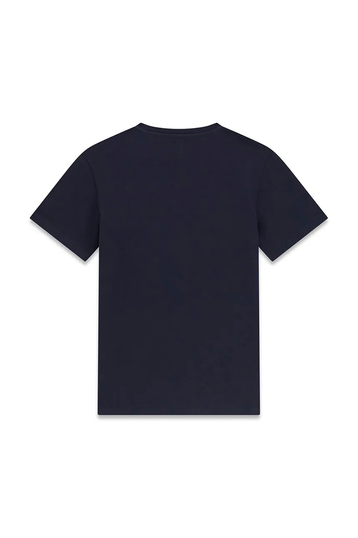 Guess T-shirt dziecięcy bawełniany L6YI22.K3755.9BY2 granatowy AW26