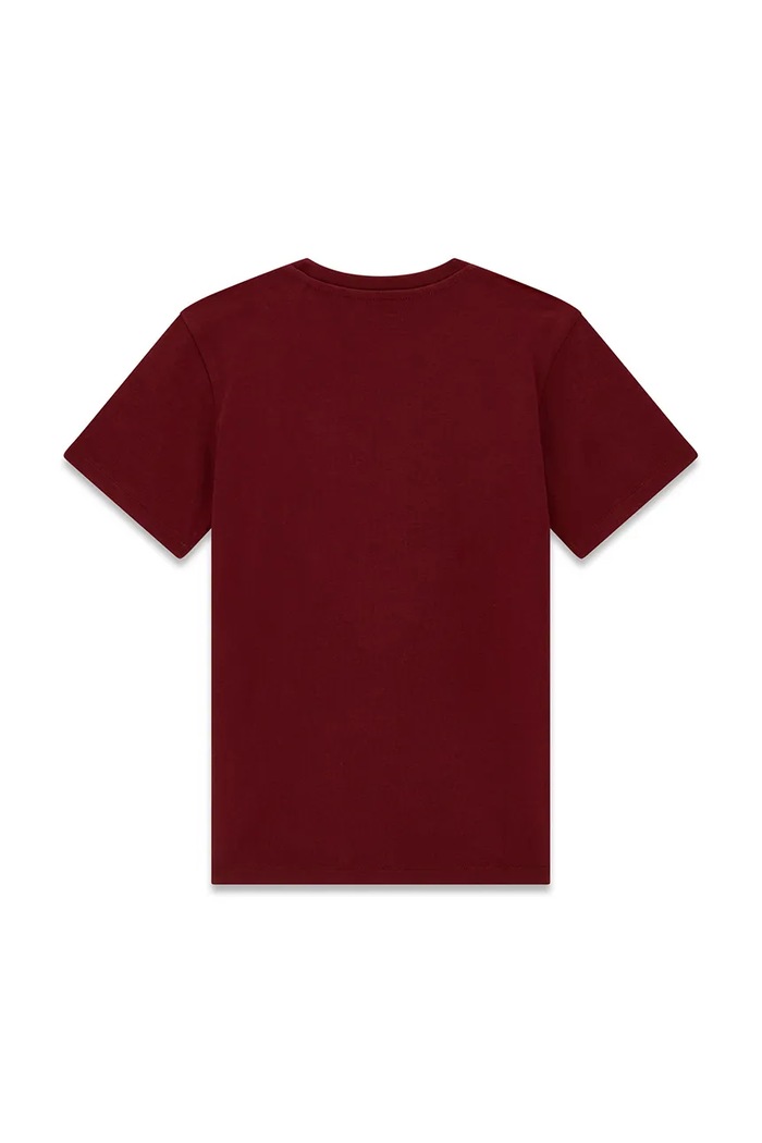 Guess T-shirt dziecięcy bawełniany L6YI22.K3755.9BY2 bordowy AW26