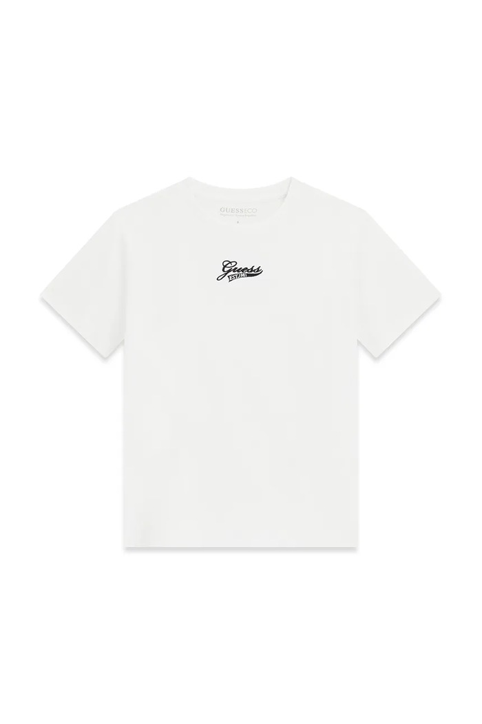 Guess tricou pentru copii, din bumbac alb L6YI21.K3754.9BY2