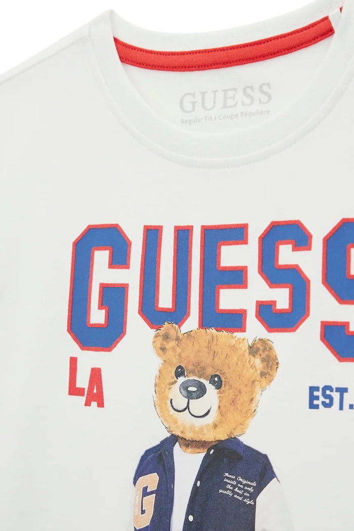 Băieți Guess tricou pentru copii, din bumbac L6YI19.K3750.9BY2 alb