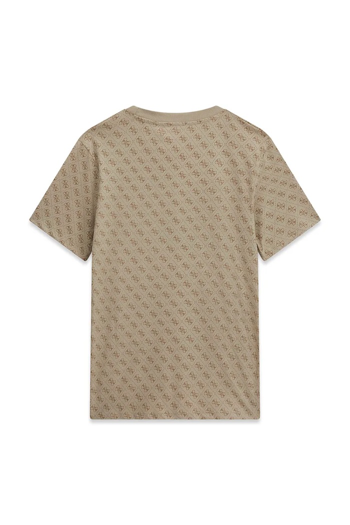 Guess T-shirt dziecięcy bawełniany L6YI17.K3744.9BY2 beżowy AW26