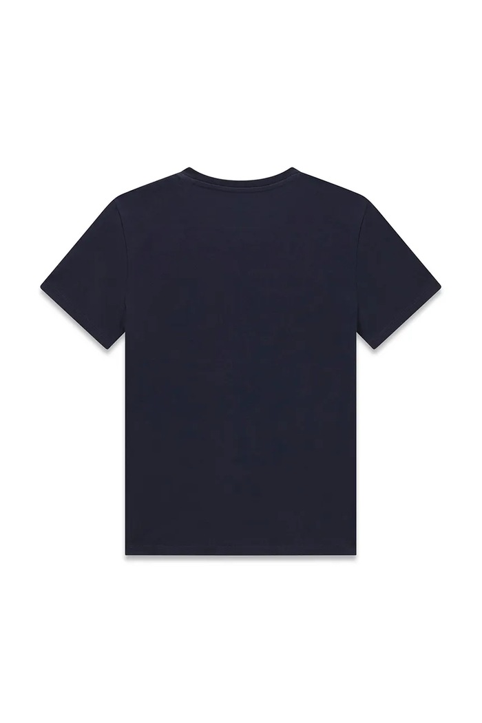 Guess T-shirt dziecięcy bawełniany L6YI07.K3715.9BY2 granatowy AW26