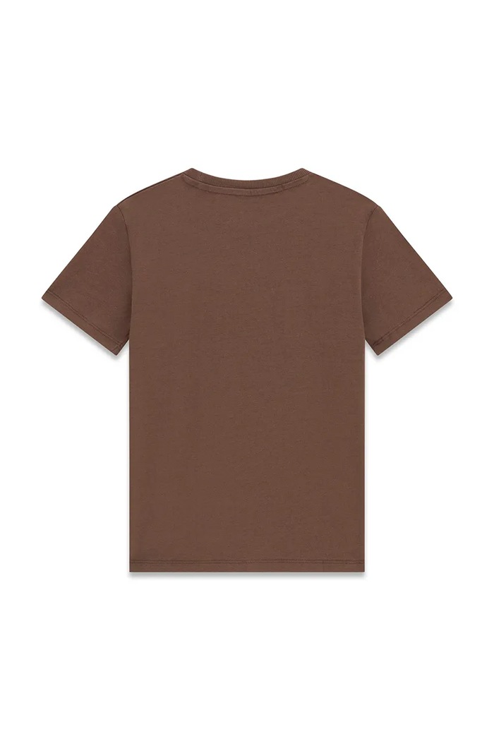 Guess T-shirt dziecięcy bawełniany L6YI05.K3711.9BY2 brązowy AW26