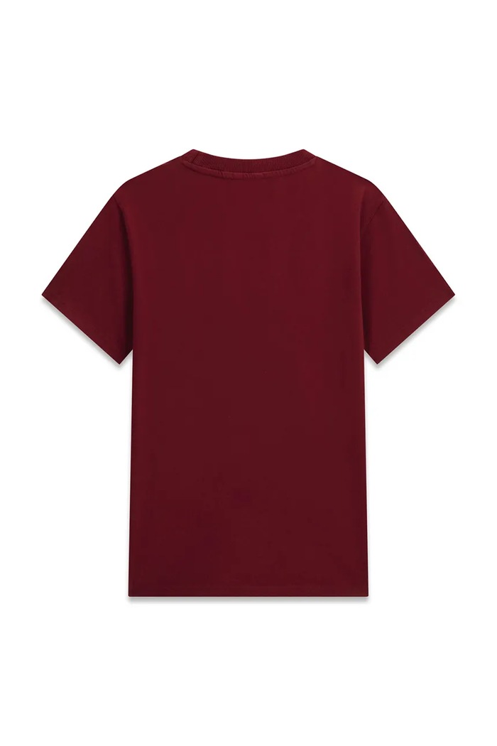 Guess T-shirt dziecięcy bawełniany L5RI36.K8HM4.9BY2 bordowy AW26
