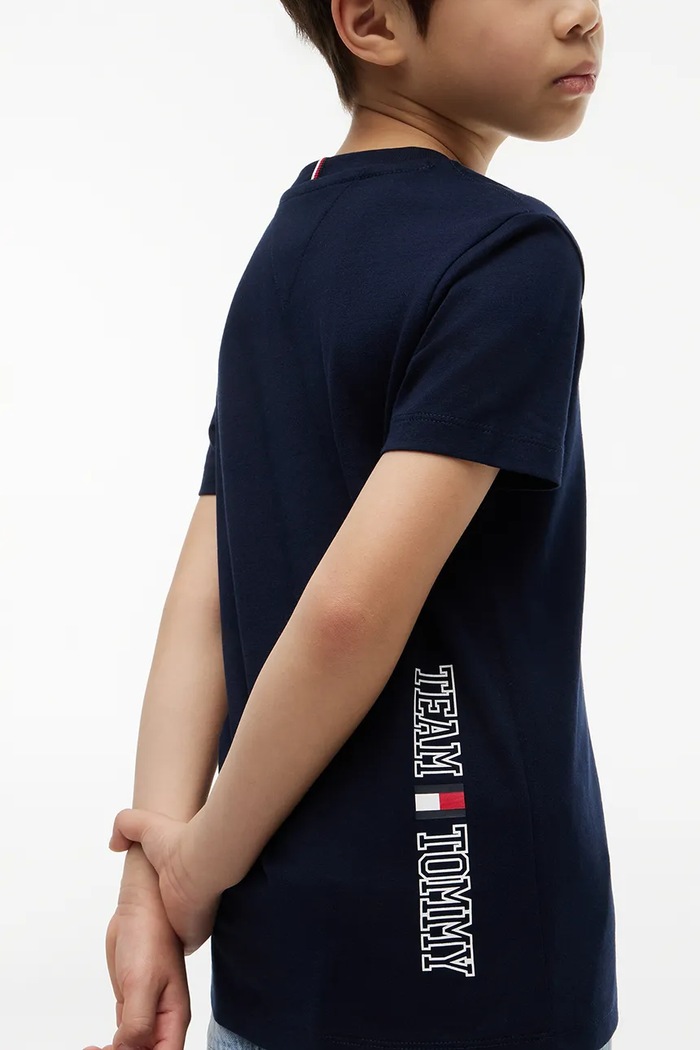 Tommy Hilfiger тениска за деца от памук KB0KB10591.104.122.9BY2 тъмносин