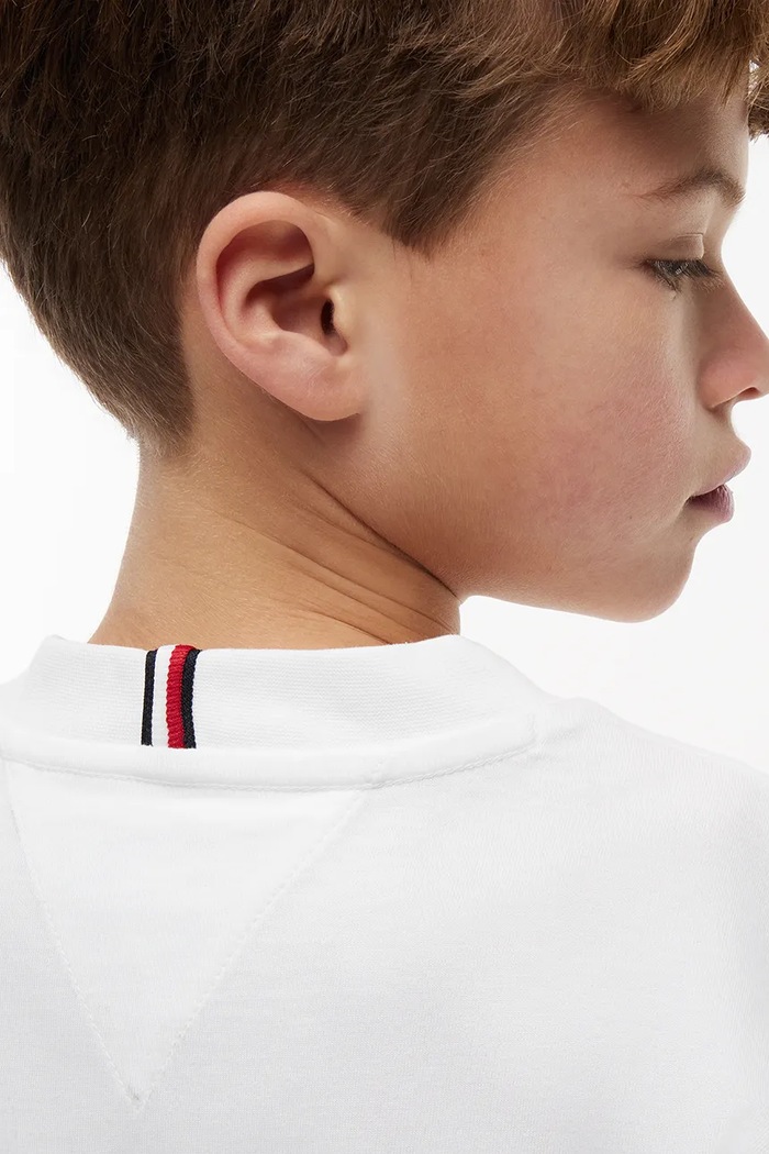 Tommy Hilfiger T-shirt dziecięcy bawełniany KB0KB10518.128.176.9BY2 biały
