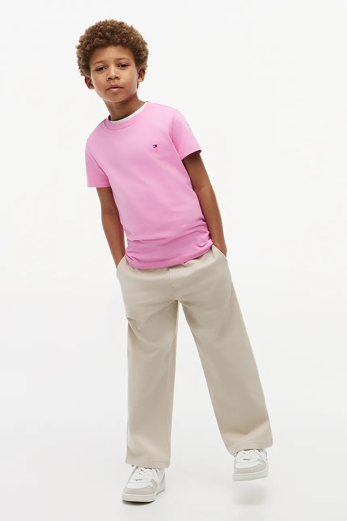 Tommy Hilfiger tričko detské bavlnené ružová KB0KB06879.104.122.9BY2