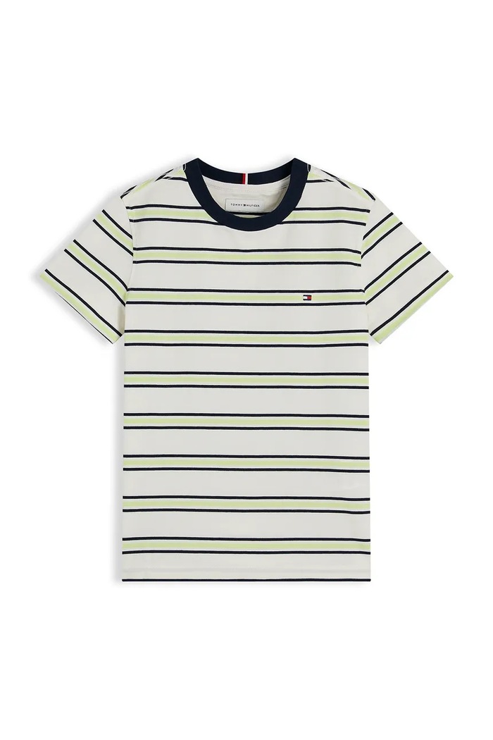 Tommy Hilfiger tricou pentru copii, din bumbac KB0KB06879.128.176.9BY2 alb AW26