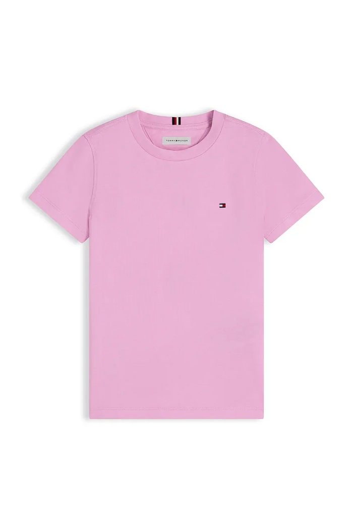 Tommy Hilfiger tričko detské bavlnené KB0KB06879.128.176.9BY2 ružová AW26