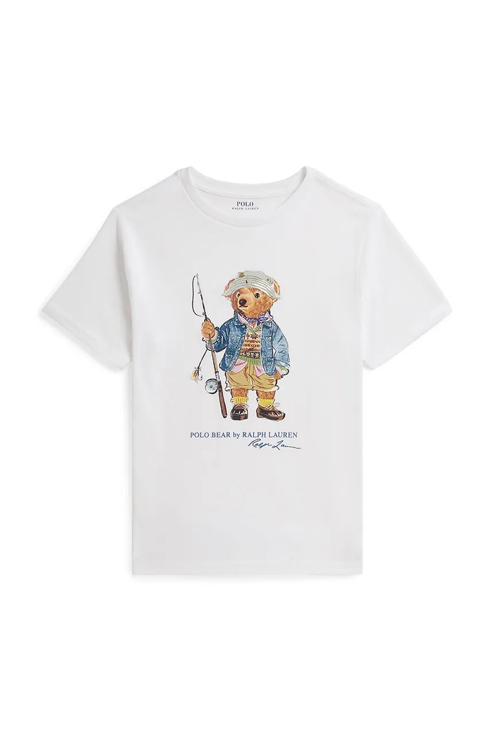 Polo Ralph Lauren T-shirt dziecięcy bawełniany biały 323B18890002