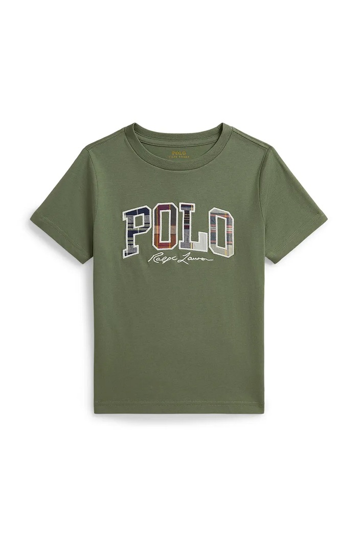 Polo Ralph Lauren t-shirt παιδικό βαμβακερό πράσινο 322B18474001