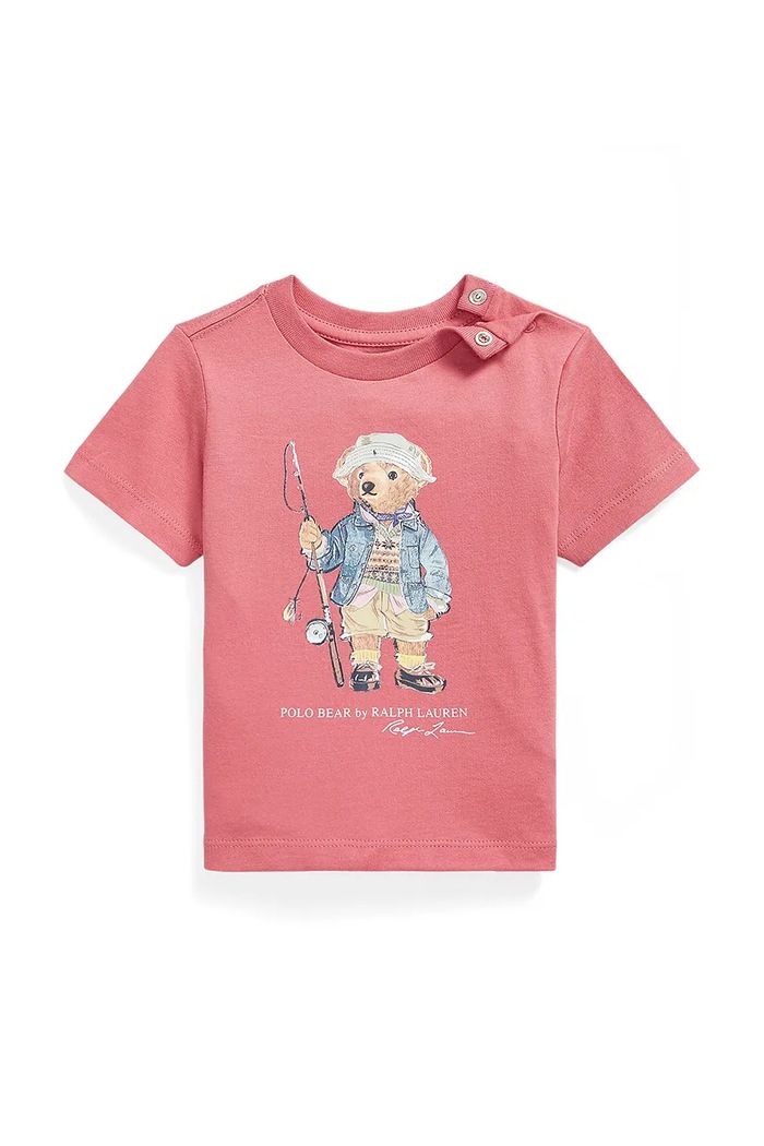 Polo Ralph Lauren tričko dojčenské bavlnené ružová 320B18890001