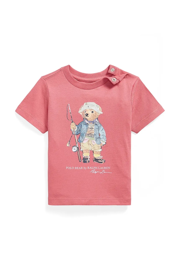 Polo Ralph Lauren tričko dojčenské bavlnené ružová 320B18890001