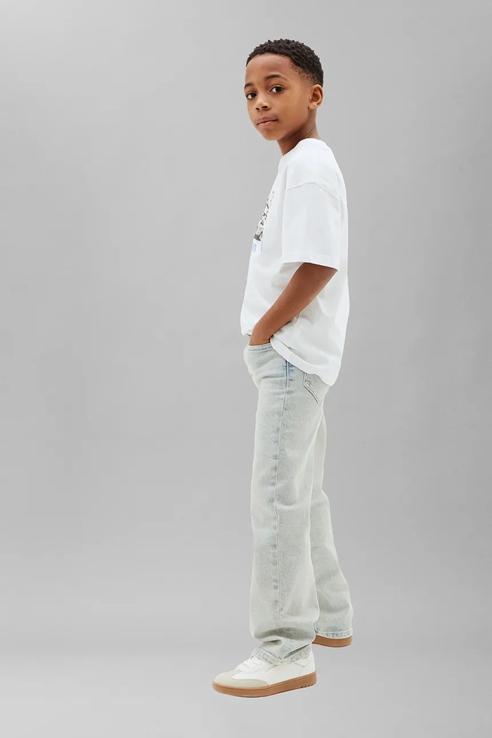 Calvin Klein Jeans tricou pentru copii, din bumbac alb LVCKTJA44B.128.176.9BY2