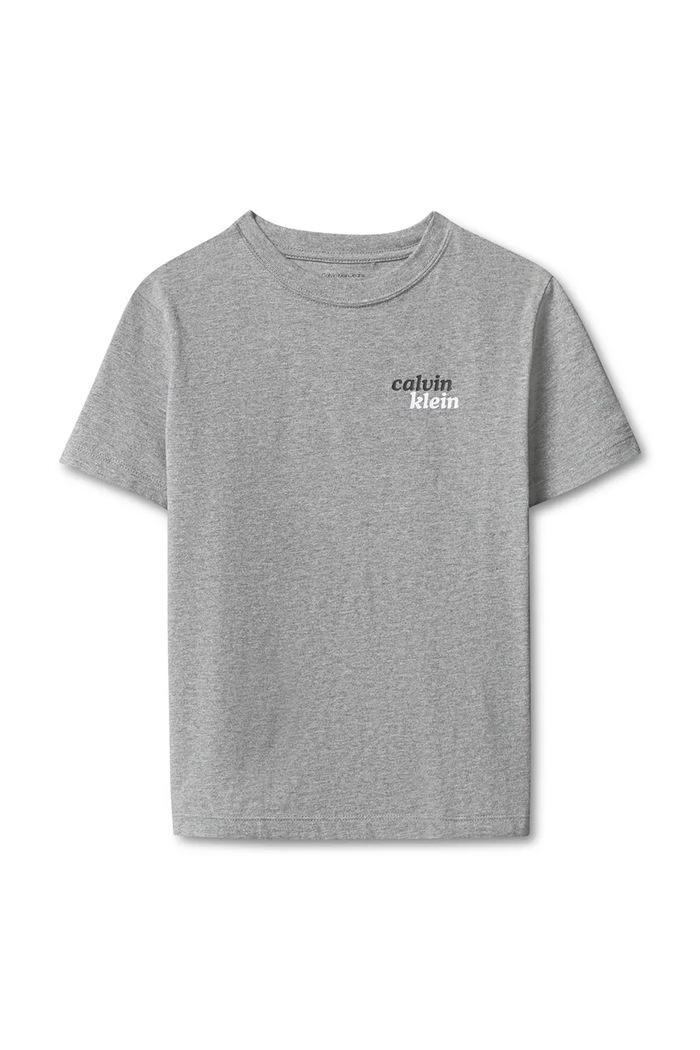 Calvin Klein Jeans T-shirt dziecięcy bawełniany LVCKTJA39B.128.176.9BY2 szary AW26