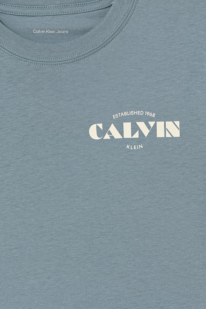 Fiú Calvin Klein Jeans gyerek pamut póló LVCKTJA40B.128.176.9BY2 kék