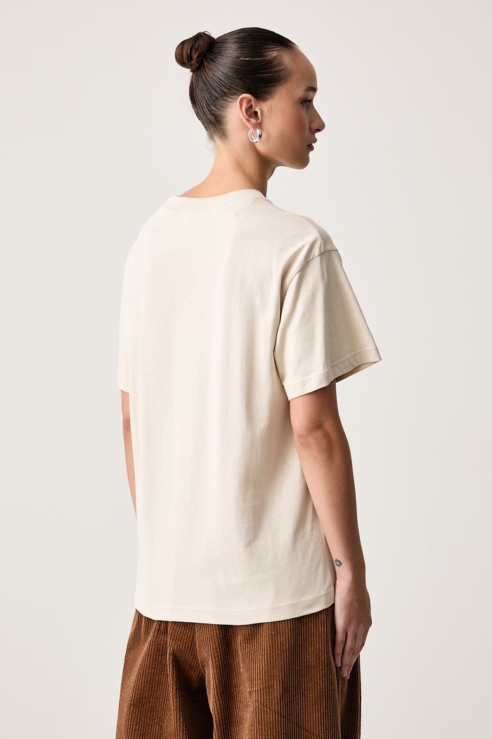 Odzież Iceberg T-shirt damski bawełniany FR04.6325 beżowy