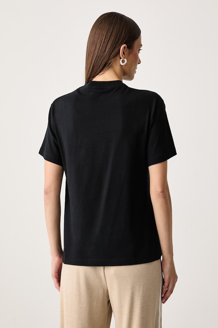 Odzież Iceberg T-shirt damski bawełniany FR05.6325 czarny