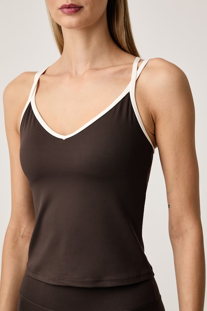 Top sportowy damski Paramount P.E Nation 263W061 brązowy