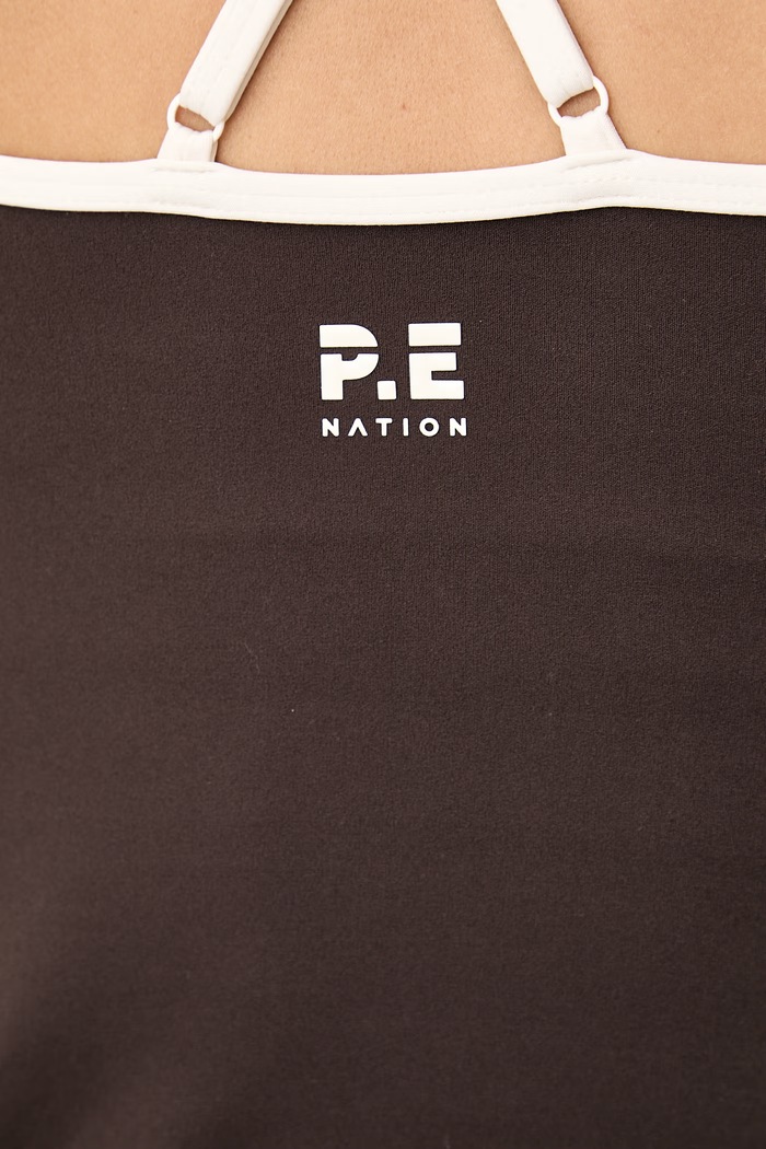 Top sportowy damski Paramount P.E Nation brązowy 263W061