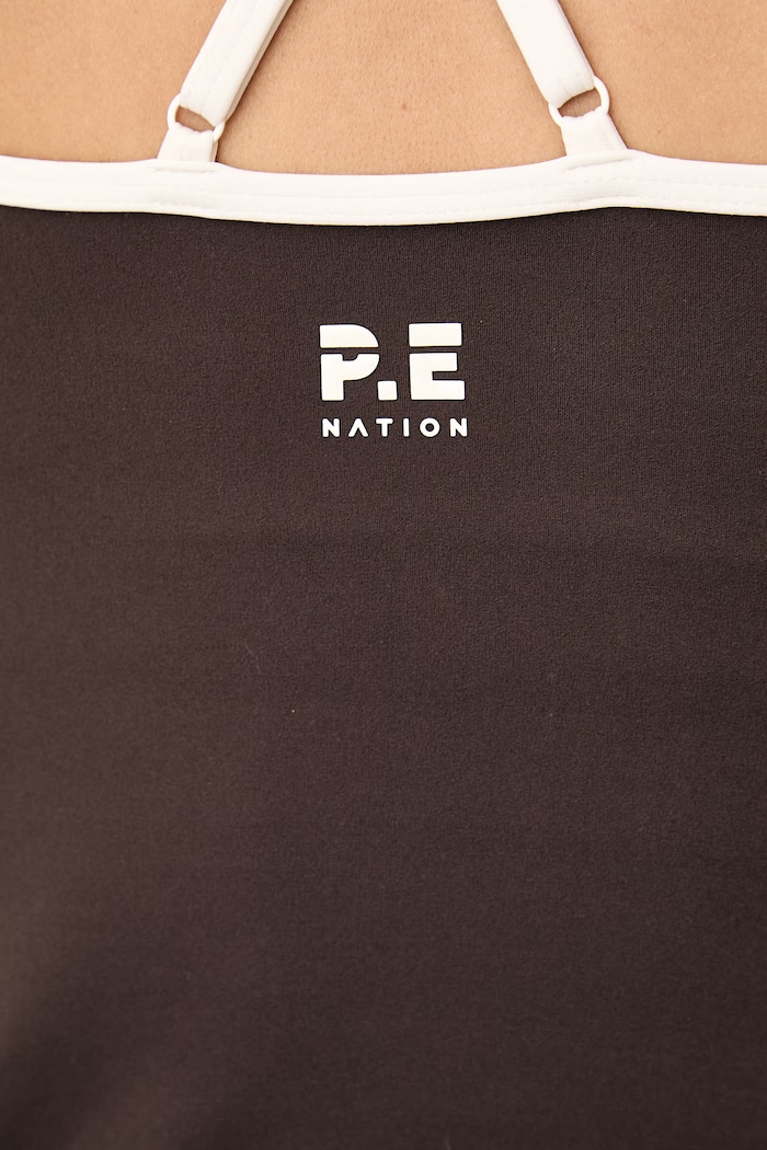 Top sportowy damski Paramount P.E Nation brązowy 263W061