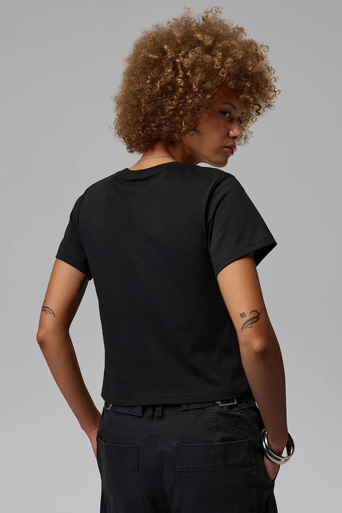 Jordan T-shirt damski bawełniany IM7138.010 czarny AW26