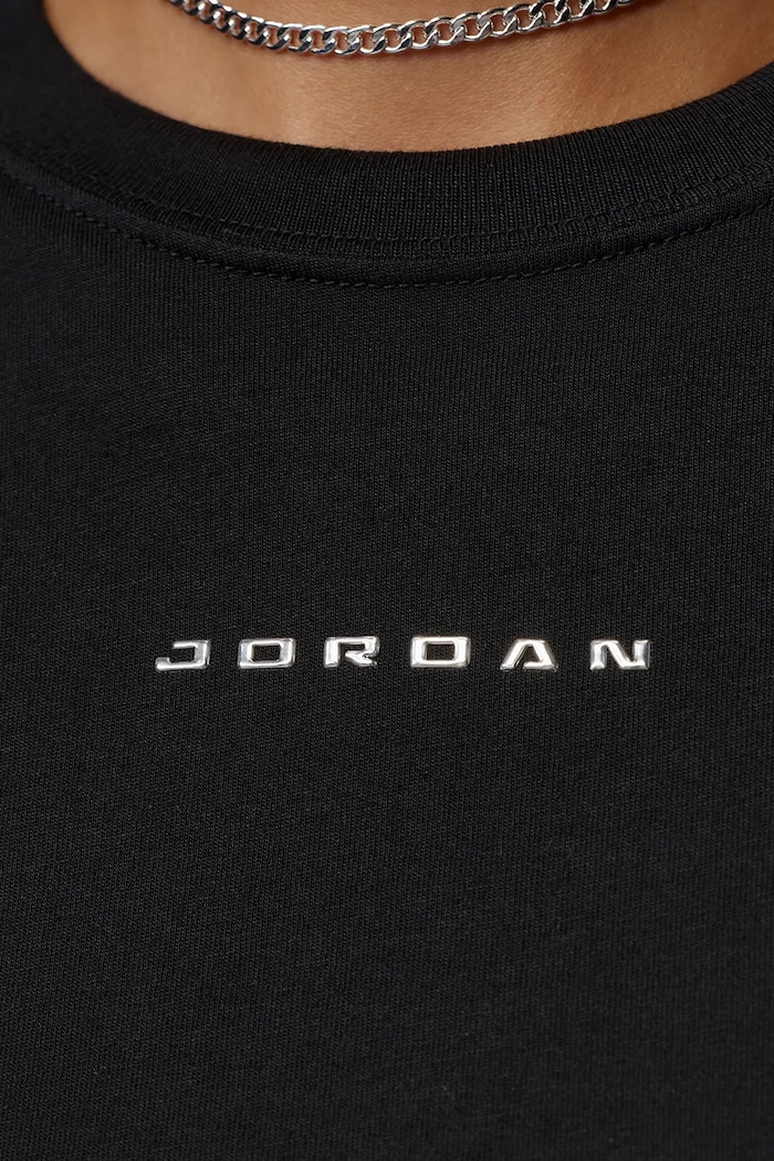 T-shirt damski bawełniany Jordan czarny IM7138.010