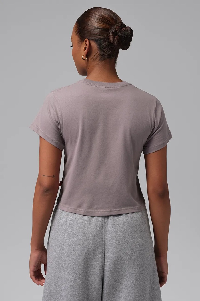 Jordan T-shirt damski bawełniany IM7138.524 fioletowy AW26