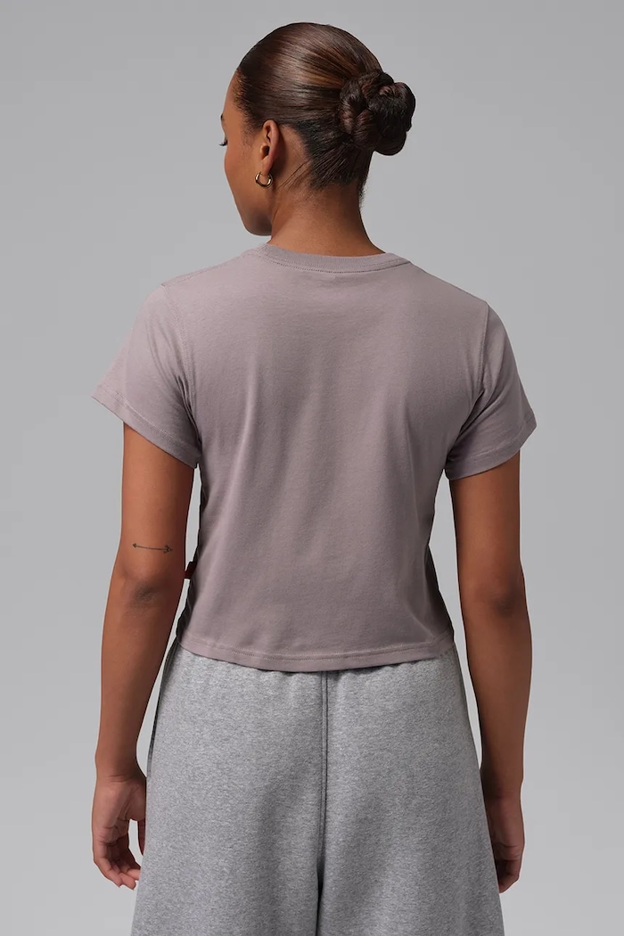 Jordan T-shirt damski bawełniany IM7138.524 fioletowy AW26
