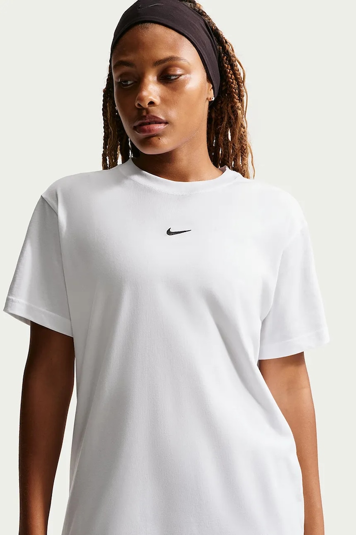 T-shirt oversize damski bawełniany Classic Nike Sportswear IH7601.100 biały