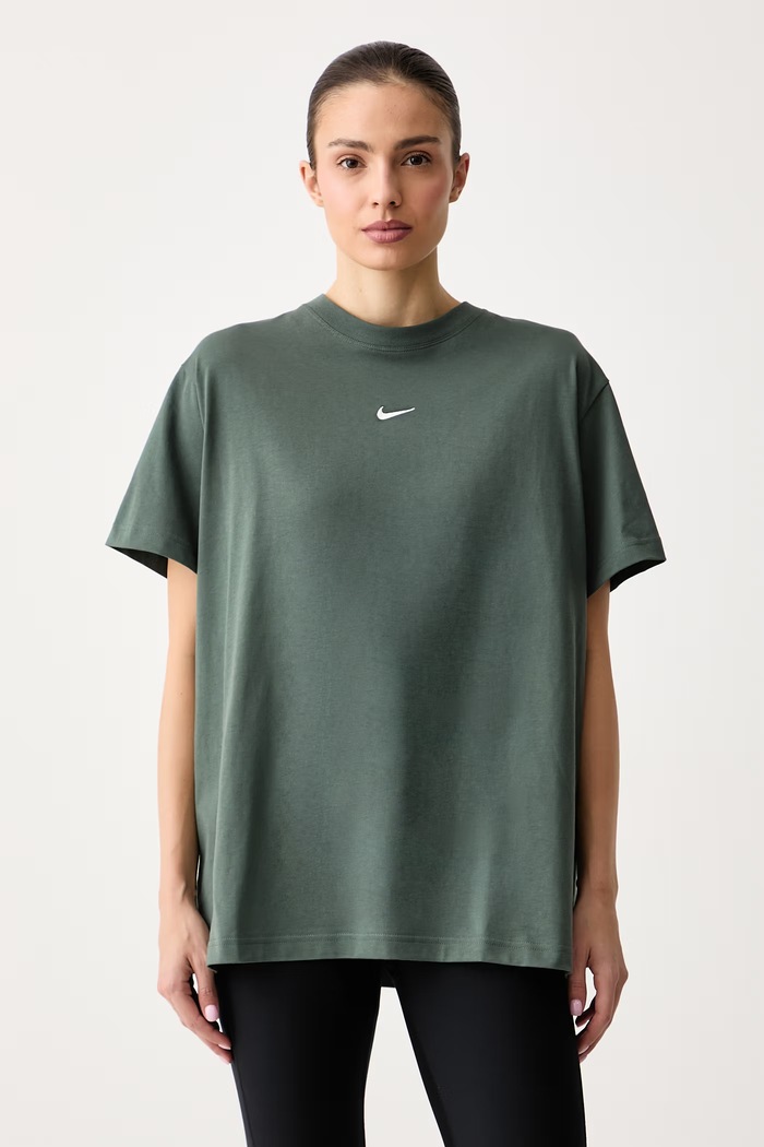 Nike Sportswear T-shirt oversize damski bawełniany Classic zielony IH7601.303