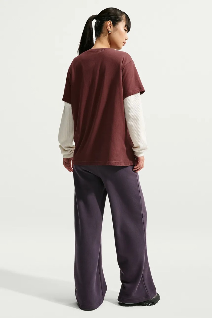 Nike Sportswear T-shirt oversize damski bawełniany Classic IH7601.658 brązowy AW26