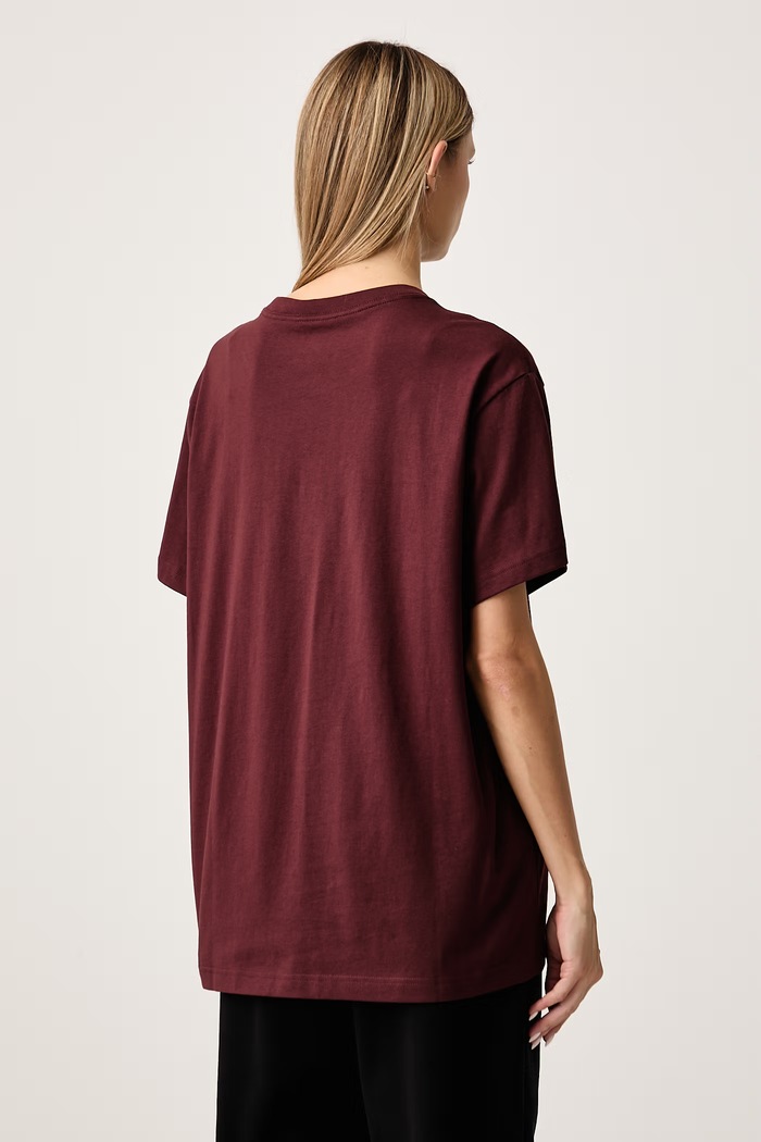 Oblečenie Nike Sportswear Oversize tričko dámske bavlnené Classic IH7601.658 burgundské