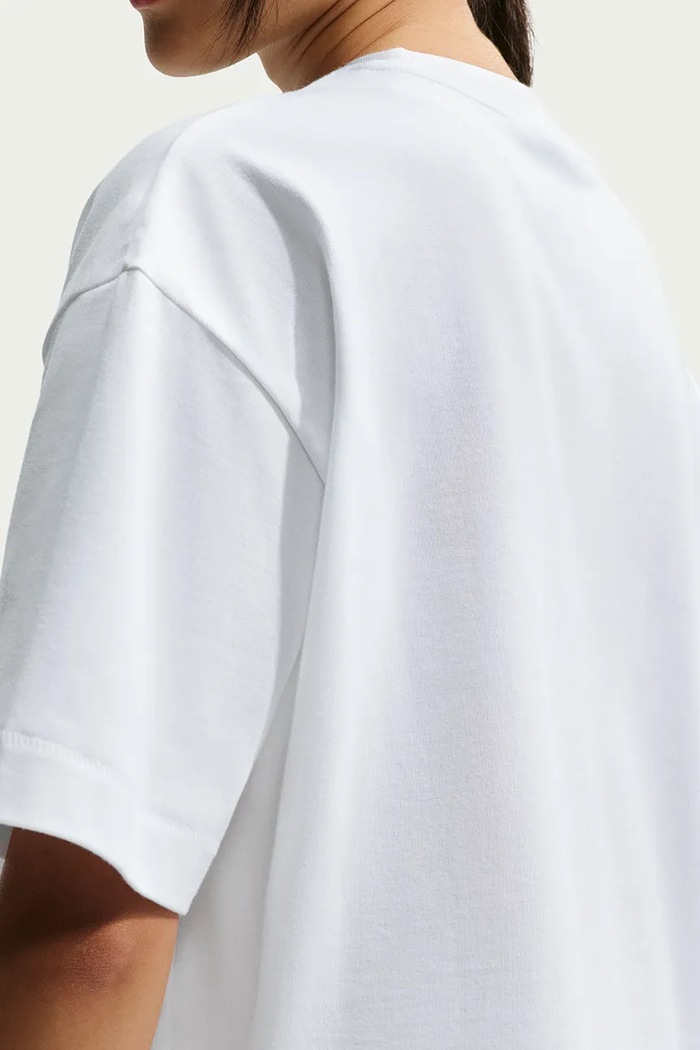 T-shirt oversize damski bawełniany Nike Sportswear biały IO7462.100
