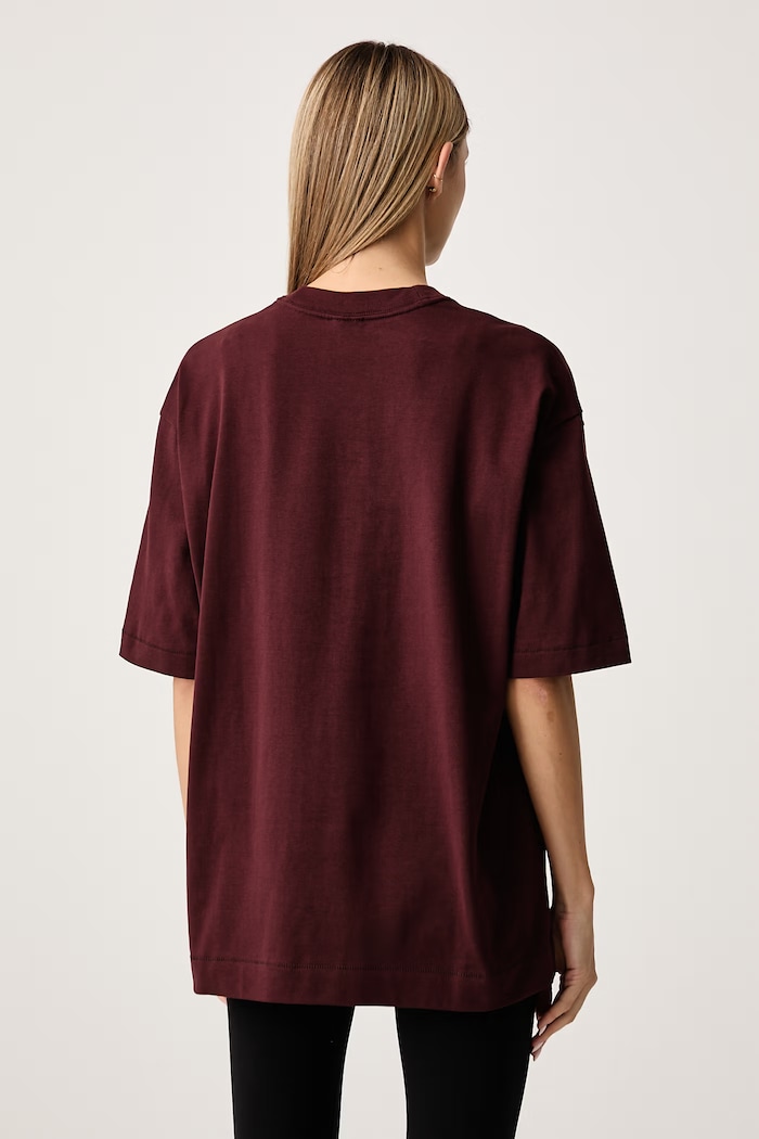 Ρούχα Nike Sportswear Oversize t-shirt γυναικείο βαμβακερό IO7464.658 μπορντό