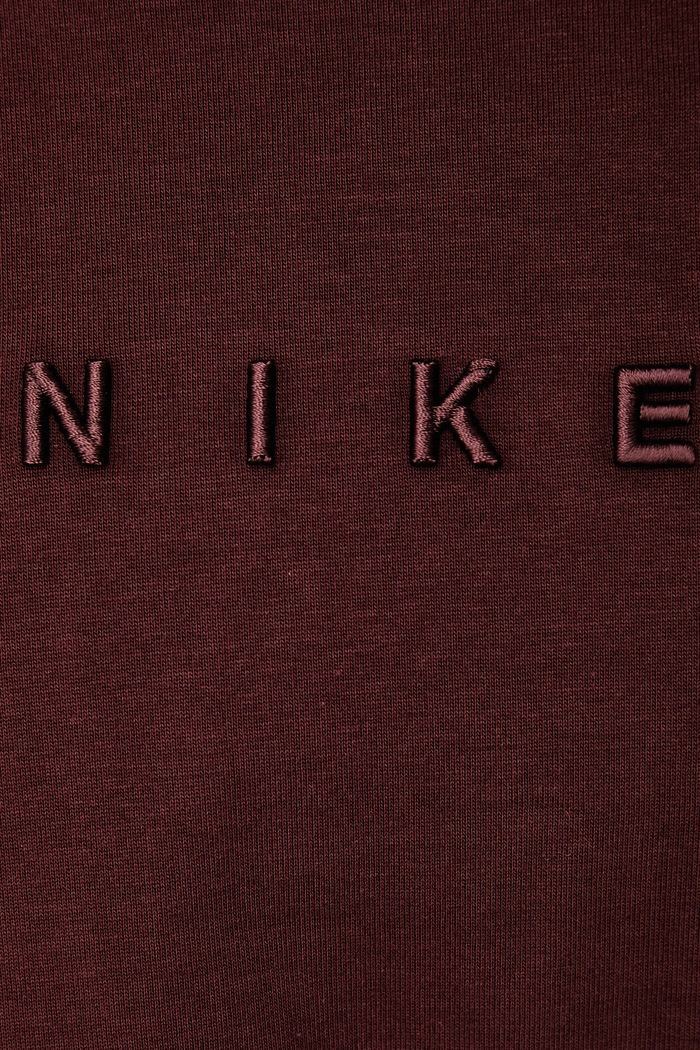 T-shirt oversize damski bawełniany Nike Sportswear bordowy IO7464.658