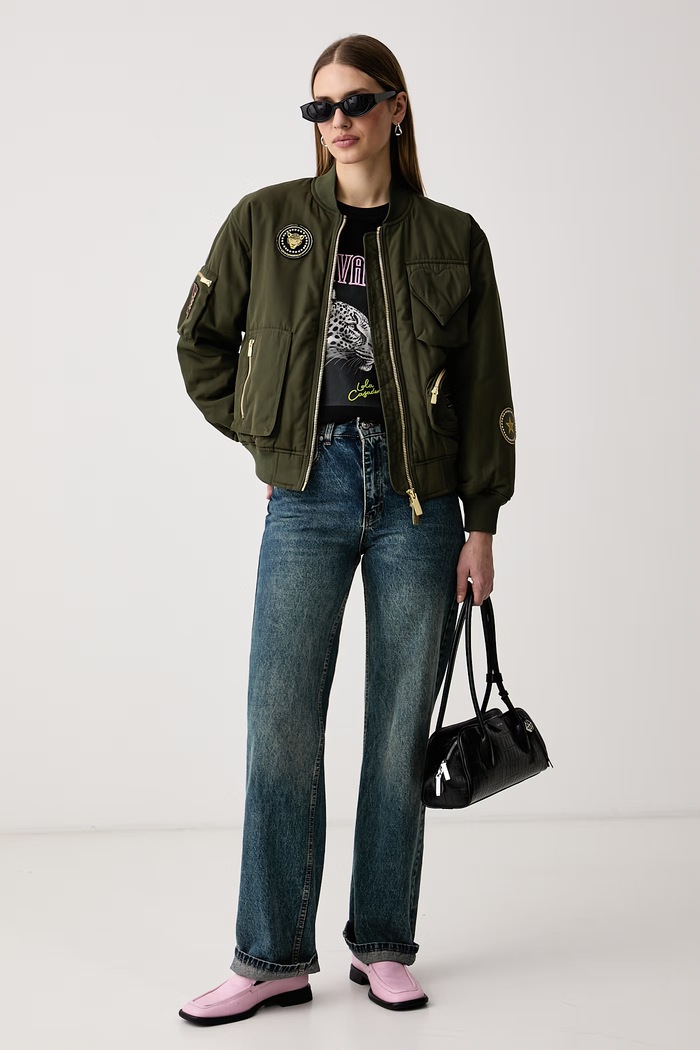 Lola Casademunt T-shirt damski bawełniany LF2615049 czarny AW26