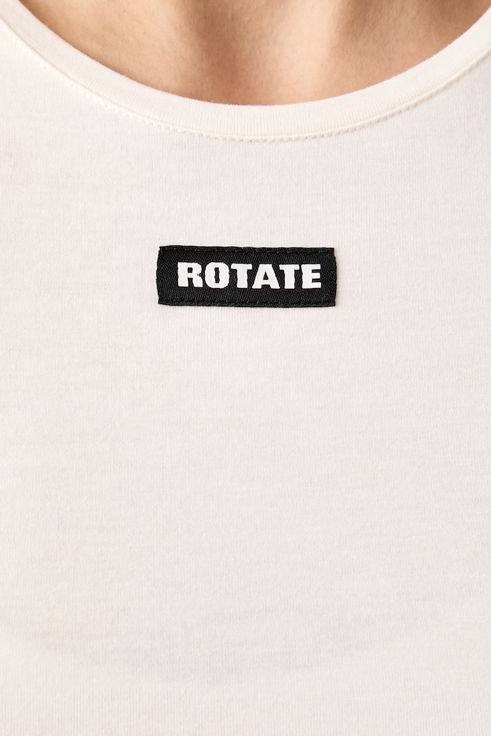 T-shirt damski Rotate beżowy 114787857