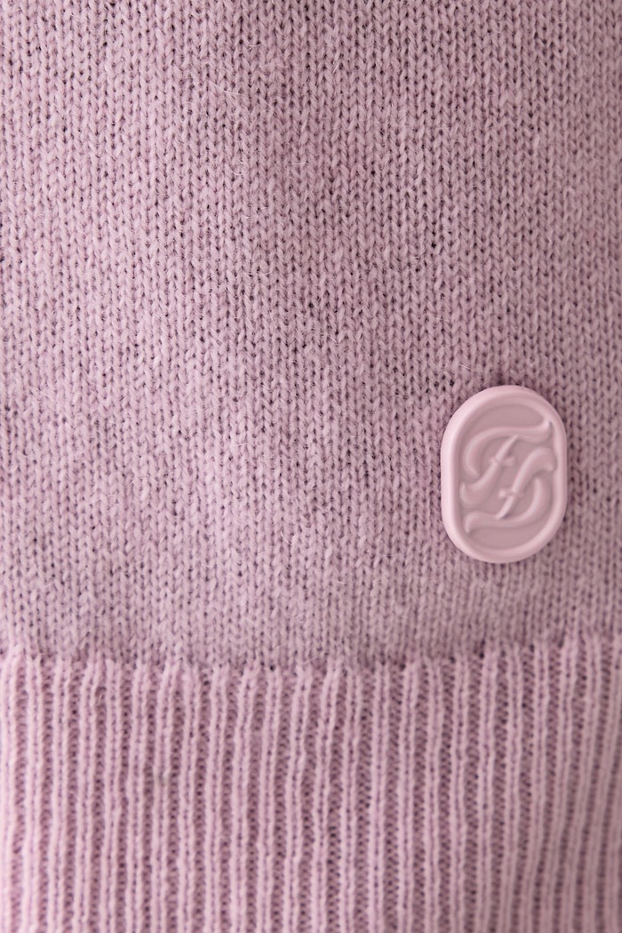 T-shirt swetrowy damski kaszmirowy From Future różowy WPR04014