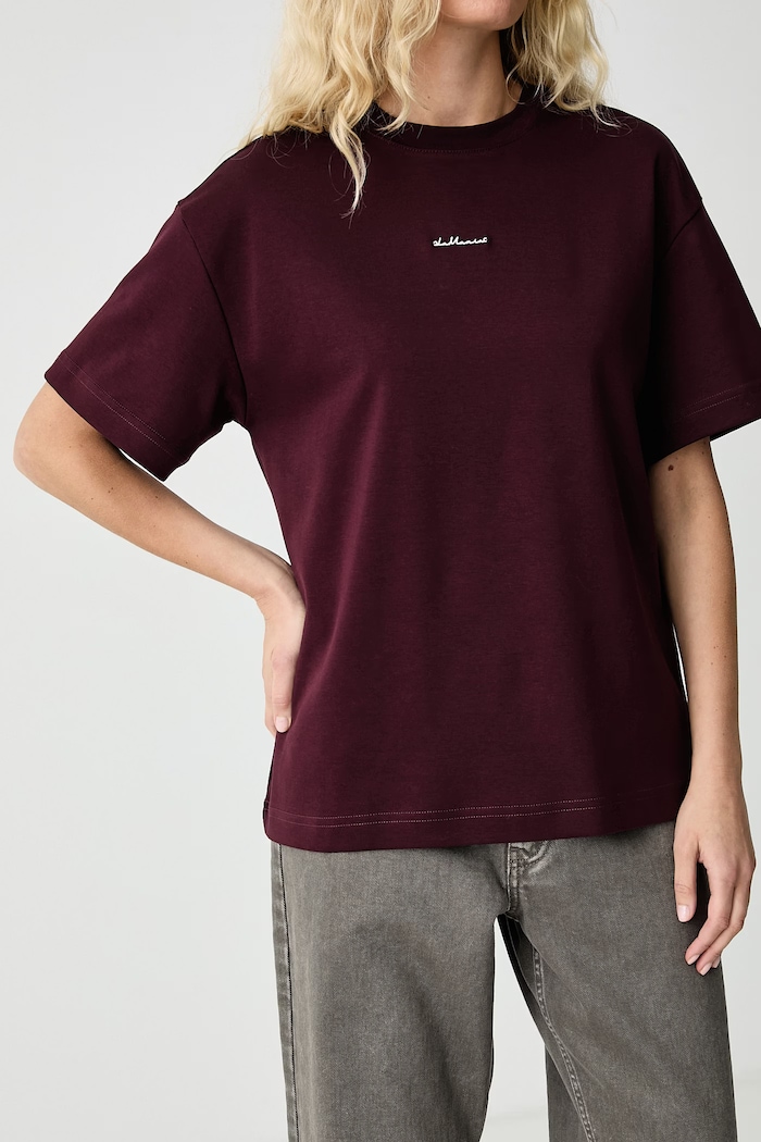 T-shirt damski bawełniany COLDI La Mania COLDI bordowy