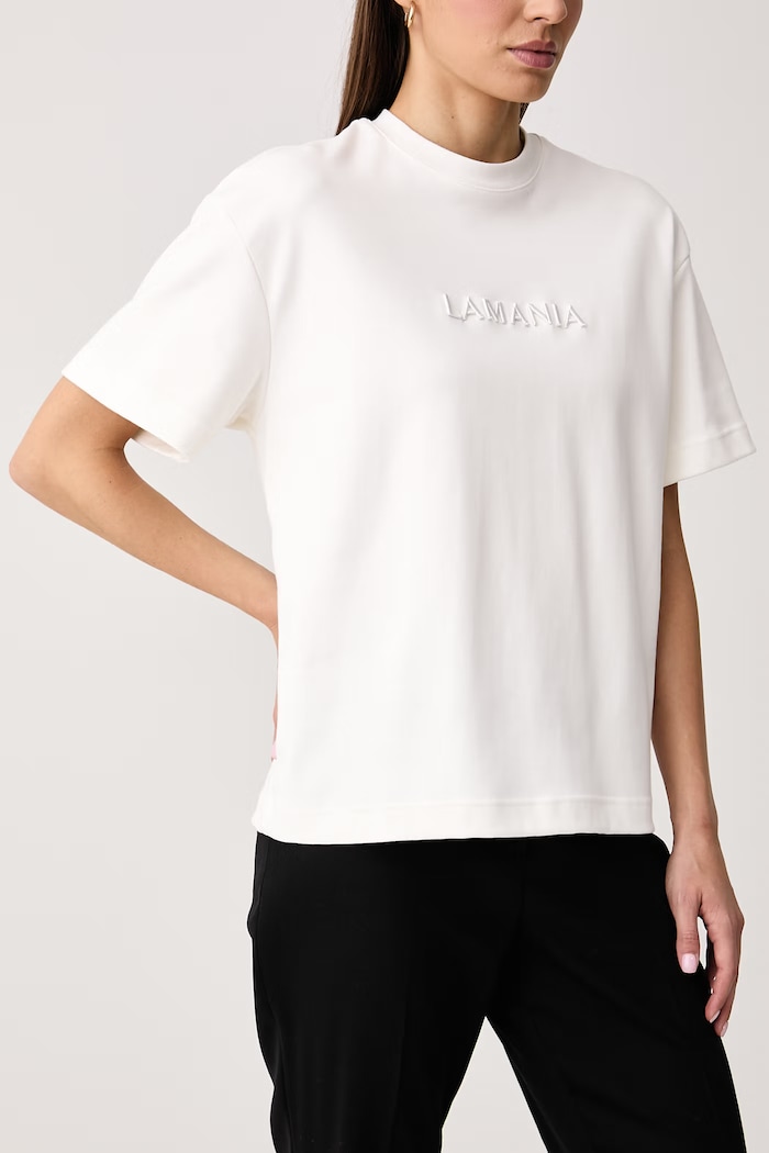 T-shirt damski bawełniany HAYLA La Mania HAYLA beżowy