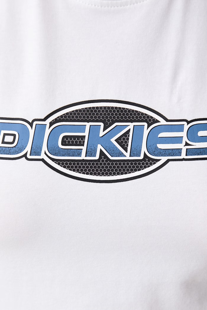 Majica za žene od pamuka s elastanom Dickies bijela DK0A8CHO0WH1