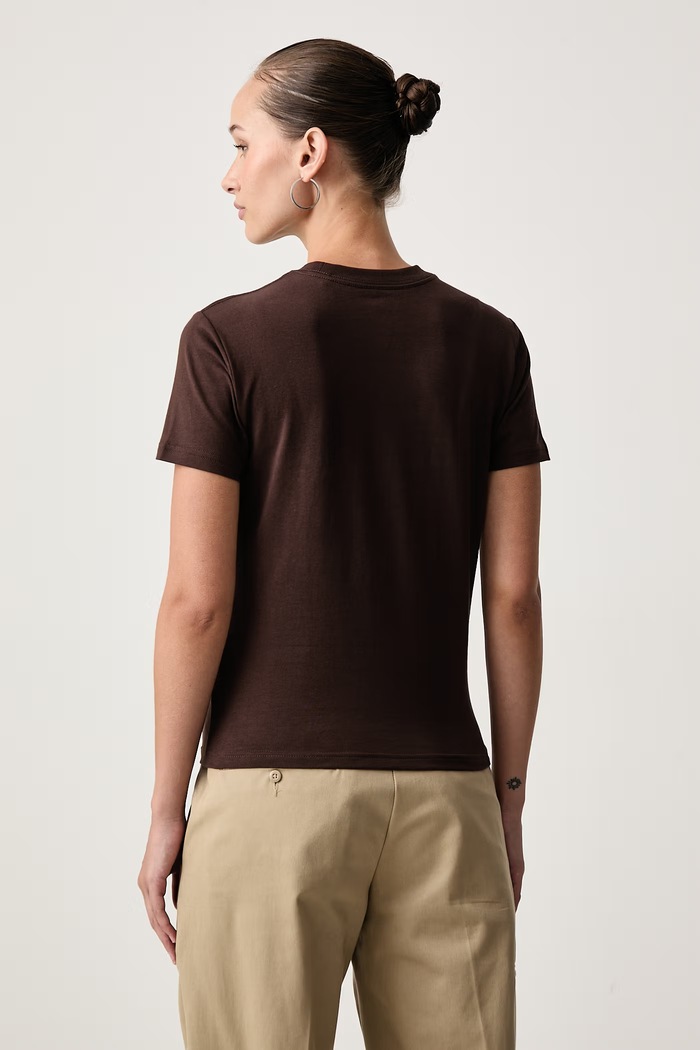 Odzież Dickies T-shirt damski bawełniany z elastanem DK0A4ZAOCBX1 brązowy