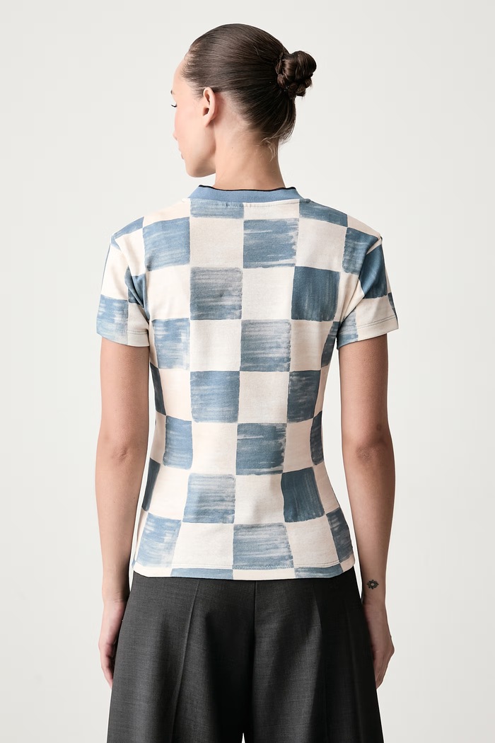 Odzież Stine Goya T-shirt damski bawełniany Stine Goya x UMBRO SG.EX26.T301.2585 niebieski
