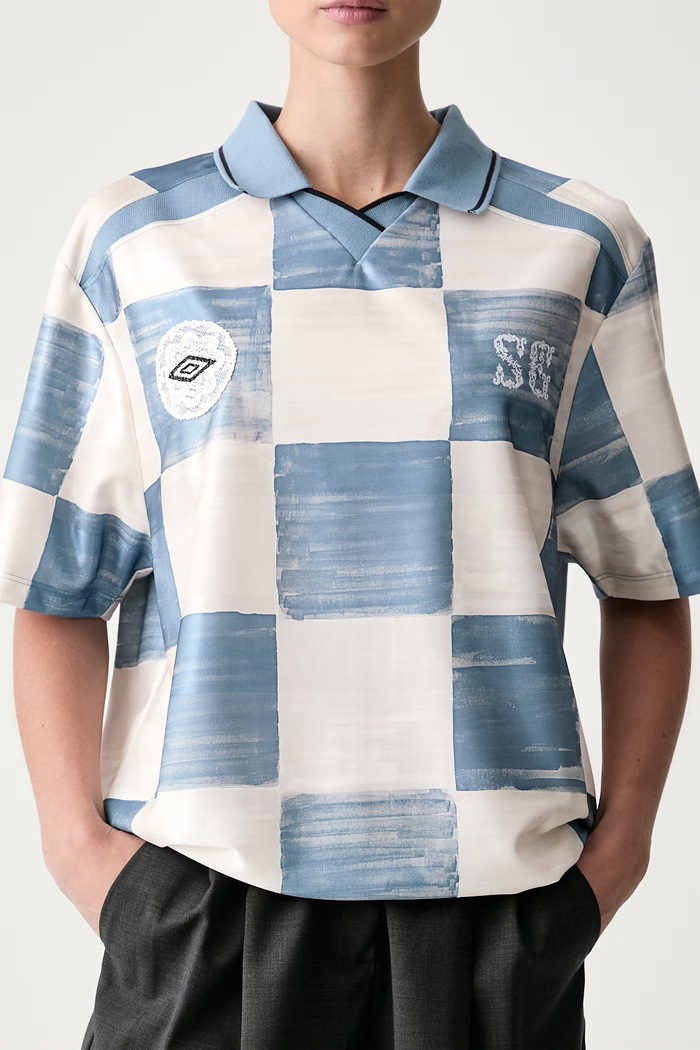 Polo damskie Stine Goya x UMBRO Stine Goya SG.EX26.T300.2584 niebieski