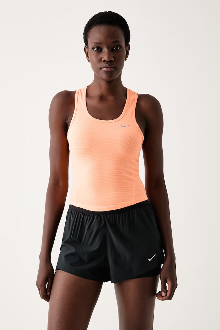 Nike Top sportowy damski Tempo Dri-FIT pomarańczowy IF1480.852