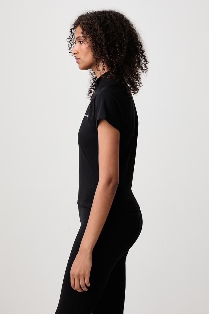 Bold Logo T-shirt damski Sporty & Rich TO10388315BA01 czarny
