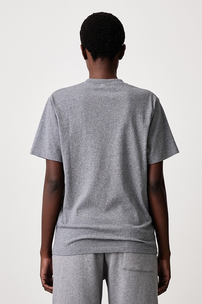 Odzież Sporty & Rich Serif Logo T-shirt bawełniany damski TO11984300GY34 szary